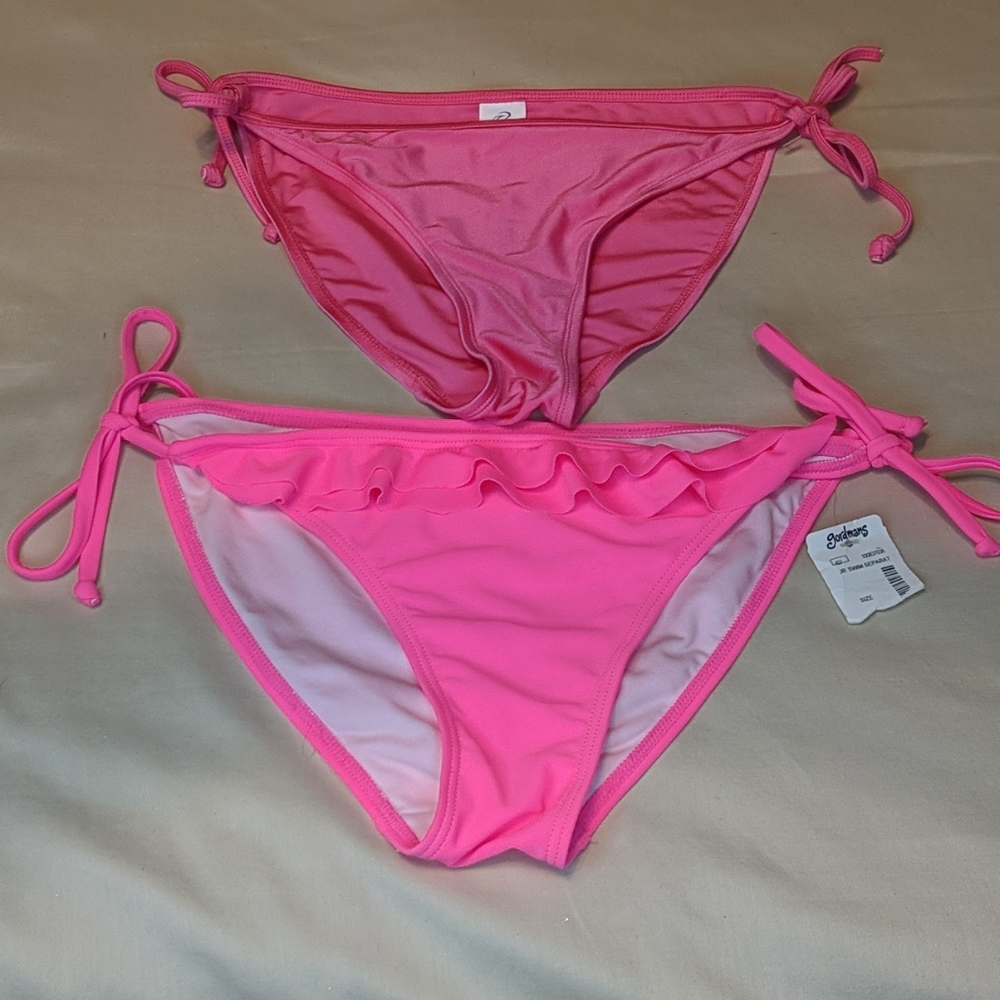 2 New String Bikini Bottoms XL